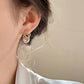 High-end Stylish Zircon Pearl Earrings