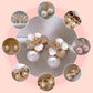 High-end Stylish Zircon Pearl Earrings