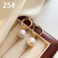 High-end Stylish Zircon Pearl Earrings