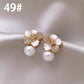 High-end Stylish Zircon Pearl Earrings